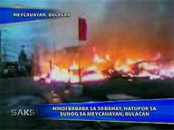  Saksi:  At least 50 homes razed by fire in Meycauayan, Bulacan
