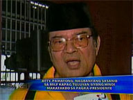  Saksi:  Pamatong 'will join MILF' if barred to run for president