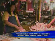  Saksi:  Prices of pork and chicken might go up due to El Ni&ntilde;o effects
