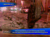   Saksi:   DPWH reblocking clogs up traffic flow on northbound EDSA lanes