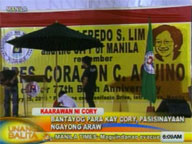 Cory monument in Manila to be inaugurated Monday