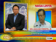 Interview with Sen. Aquilino Pimentel Jr. on Senate reorganization