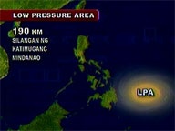 Pagasa spots low pressure area