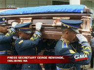 Press Secretary Cerge Remonde laid to rest in Cebu