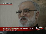 Pope Benedict XVI's official preacher is in town