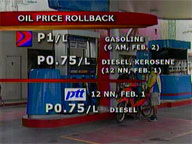 Firms announce roll back in oil prices