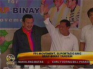 FPJ Movement throws support at Erap-Binay tandem