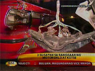 2 hurt as motorcycle slam with car in QC