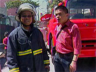 Fire hits apartment units in Makati