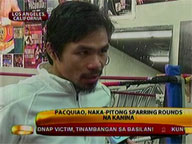 Pacquiao takes break from training