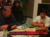Hollywood actor Steven Seagal visits Manny Pacquiao