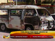 Faulty wiring causes van in Quezon City to catch fire