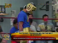 Pacquiao hit below the belt by sparring partner