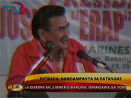 Estrada woos Batangas voters