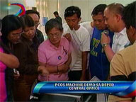 PCOS machine demo held at the DepEd central office