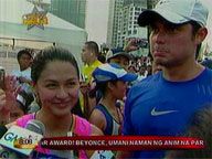 Marian Rivera joins fun run to support Dingdong Dantes's foundation