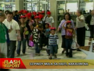 32 Pinoys from quake-hit Haiti arrive home