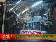 Suspected robbers attack public bus on EDSA