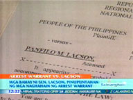   QTV:   Authorities visit Lacson houses to serve arrest warrant