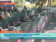  QTV:  Relatives of arrested health workers rally in Rizal