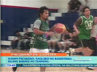  QTV:  Manny Pacquiao plays basketball as part of his training