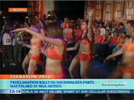  QTV:  TV personalities grace NP rally