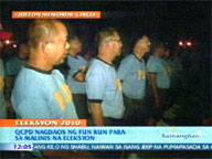   QTV:   QCPD holds 'fun run' for clean elections