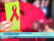  QTV:  Interview with CBCP spokesman Msgr. Pedro Quitoria on DOH's condom campaign
