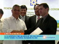   QTV:   DOE signs 26 renewable energy contracts