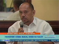  QTV:  Transport strike scheduled Tuesday not pushing through