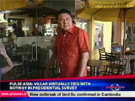  QTV:  Pulse Asia survey: Villar virtually tied with Noynoy