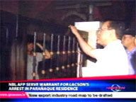   QTV:   NBI, AFP serve warrant for Lacson's arrest in Para&ntilde;aque residence