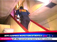   QTV:   BFP's surprise inspection of motels