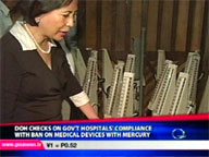   QTV:   DOH checks on gov't hospitals, compliance with ban on medical devices with mercury
