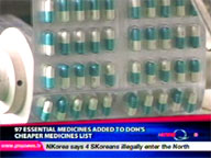   QTV:   97 essential medicines added to DOH's cheaper medicines list