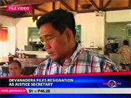 <b>QTV: </b>Devanadera quits post as Justice chief