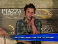  Saksi:  American Idol Kris Allen in RP for a concert
