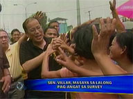 <b>Saksi: </b>Pulse Asia survey: Villar virtually tied with Noynoy