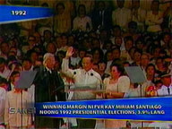  Saksi:  FVR won by a hair vs Miriam in 1992 polls