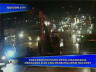   Saksi:   Two EDSA northbound lanes closed to traffic