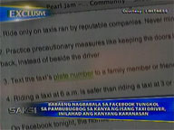  Saksi:  Woman tells harrowing taxi ride in Facebook