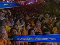 <b>Saksi: </b>Aquino, Roxas, LP senatorial bets hold proclamation rally in Cojuangco hometown
