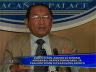  Saksi:  Sen. Aquino's Central Mindanao sortie affected by Pres. Arroyo visits?