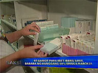   Saksi:   Prices of 97 meds for various ailments to be cut to up to 50% starting March 31