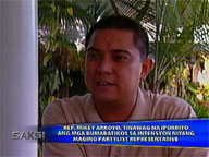   Saksi:   Rep. Mikey Arroyo brands critics of his partylist plans as 'hypocrites'