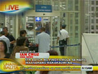 5th batch of Pinoys from Haiti expected to arrive today