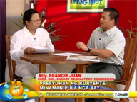 Interview with ERC exec. director Francis Juan on power rates