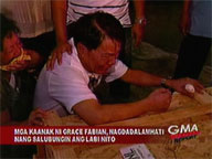 Grace Fabian's kin in deep grief as they watch her remains arrive