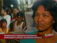 Families still in disbelief at death of 2 workers in Ortigas water hydrant accident