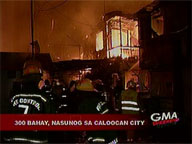 300 houses razed in Caloocan City